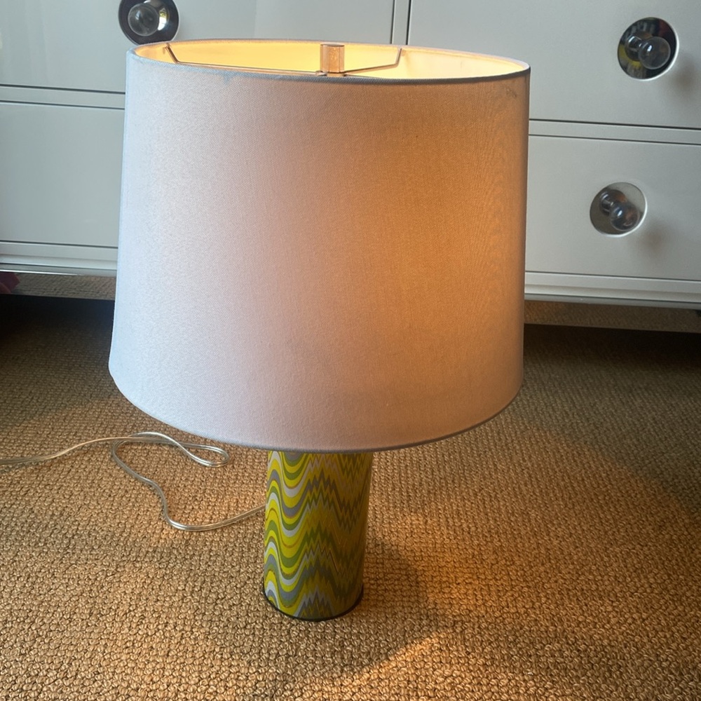 Jonathan Adler green Carnaby Acid Palm table lamp - Picture 8 of 9